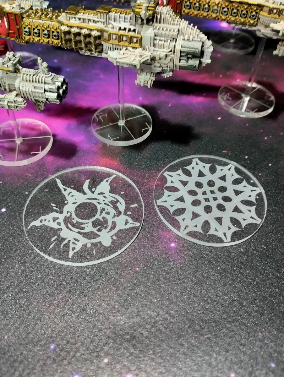 Introducing our new BFG pack with the nova cannon template and a custom motion compass for the Imperial Navy fleet.