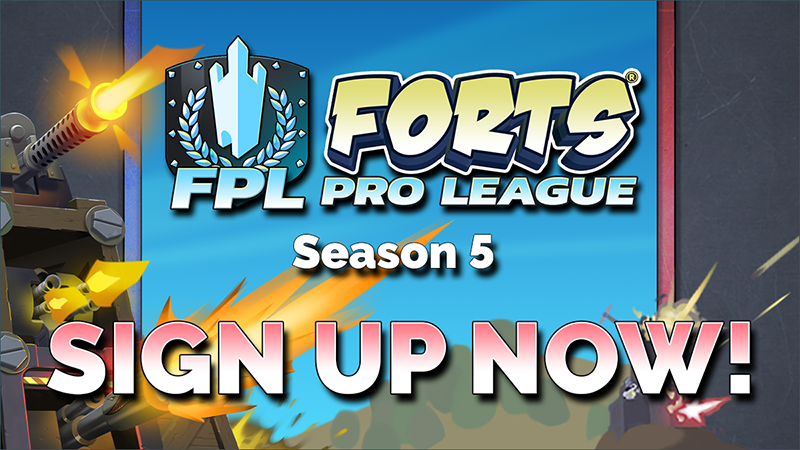 Gear up for Season 5 of the Forts Pro League! 🏆

✅ Signups START February 8th at 8 PM UTC
❌ Signups END March 8th at 8 PM UTC
🔓 OPEN to everyone

Secure your spot!
🔗 loom.ly/UqaWSjw