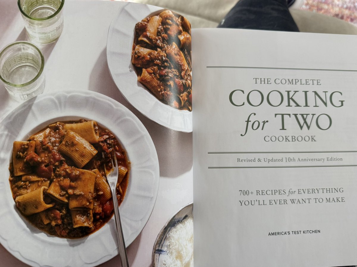 BlindedBite's tweet image. Back to regularly schedule food posts - today’s reading @TestKitchen #CookingForTwo 10th Anniversary Edition #Food #Cookbooks #MealPlanning