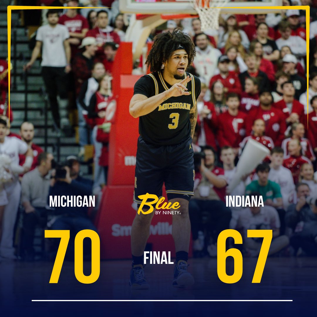 bluebyninety's tweet photo. MICHIGAN WINS!

A big W on the road 〽️ https://t.co/T4qWVxHy8G