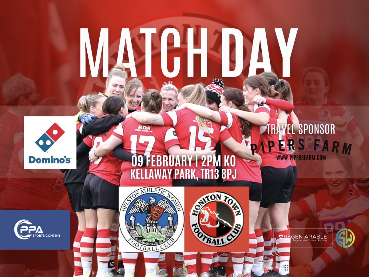 Honiton Town Women FC (@htwomenfc) on Twitter photo TOMORROW: We hit the road for our final away fixture of the 24/25 <a href="/swwfl/">SWRWFL Official</a> season, making the long trip to <a href="/HelstonWomen/">Helston Women</a> β½οΈπ
π 2PM KO
π Kellaway Park, Helston, TR13 8PJ
A BIG THANK YOU to our travel sponsor <a href="/pipersfarm/">Pipers Farm</a> π¦β€οΈπ€
<a href="/SWWFN/">South West Women's Football News</a> <a href="/swsportsnews/">South West Sports News</a> <a href="/ppauk/">PPA Sports Content</a> <a href="/PhilPpauk/">PPAUK-Phil</a> TOMORROW: We hit the road for our final away fixture of the 24/25 <a href="/swwfl/">SWRWFL Official</a> season, making the long trip to <a href="/HelstonWomen/">Helston Women</a> β½οΈπ
π 2PM KO
π Kellaway Park, Helston, TR13 8PJ
A BIG THANK YOU to our travel sponsor <a href="/pipersfarm/">Pipers Farm</a> π¦β€οΈπ€
<a href="/SWWFN/">South West Women's Football News</a> <a href="/swsportsnews/">South West Sports News</a> <a href="/ppauk/">PPA Sports Content</a> <a href="/PhilPpauk/">PPAUK-Phil</a>