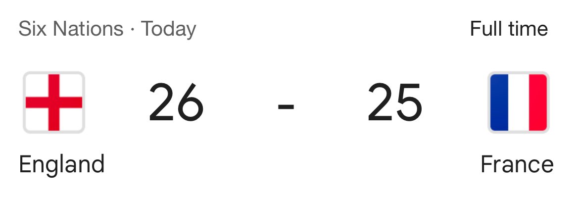 Le Fin or Les Fins?
#ENGvFRA  <a href="/EnglandRugby/">England Rugby</a>
