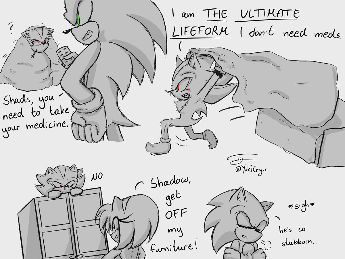 Anyone else having the flu?

#SonicTheHedgehog #ShadowTheHedgehog #amyrose #sonic #shadow #amy