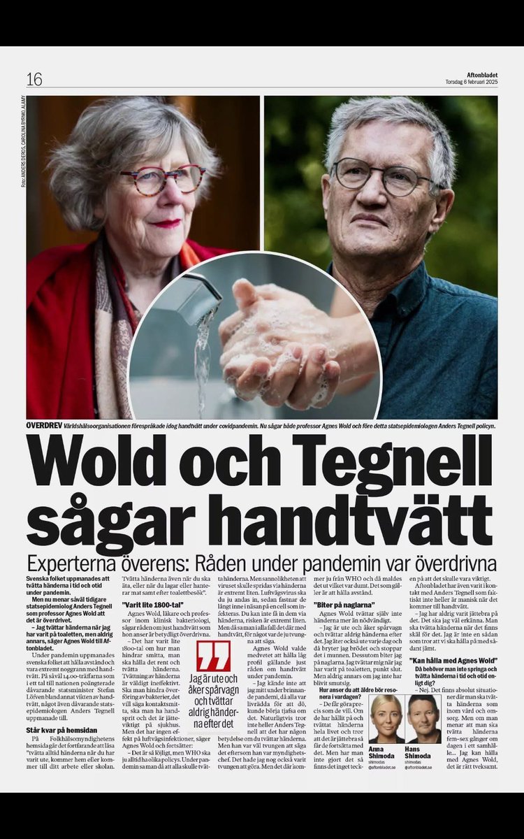 BrundinPatrik's tweet photo. Svenskar tvättade och gnuggade.
Munskydd förlöjligades.

Och först nu börjar man gradvis erkänna att man gjorde så många fel… https://t.co/97zfCcCJvg