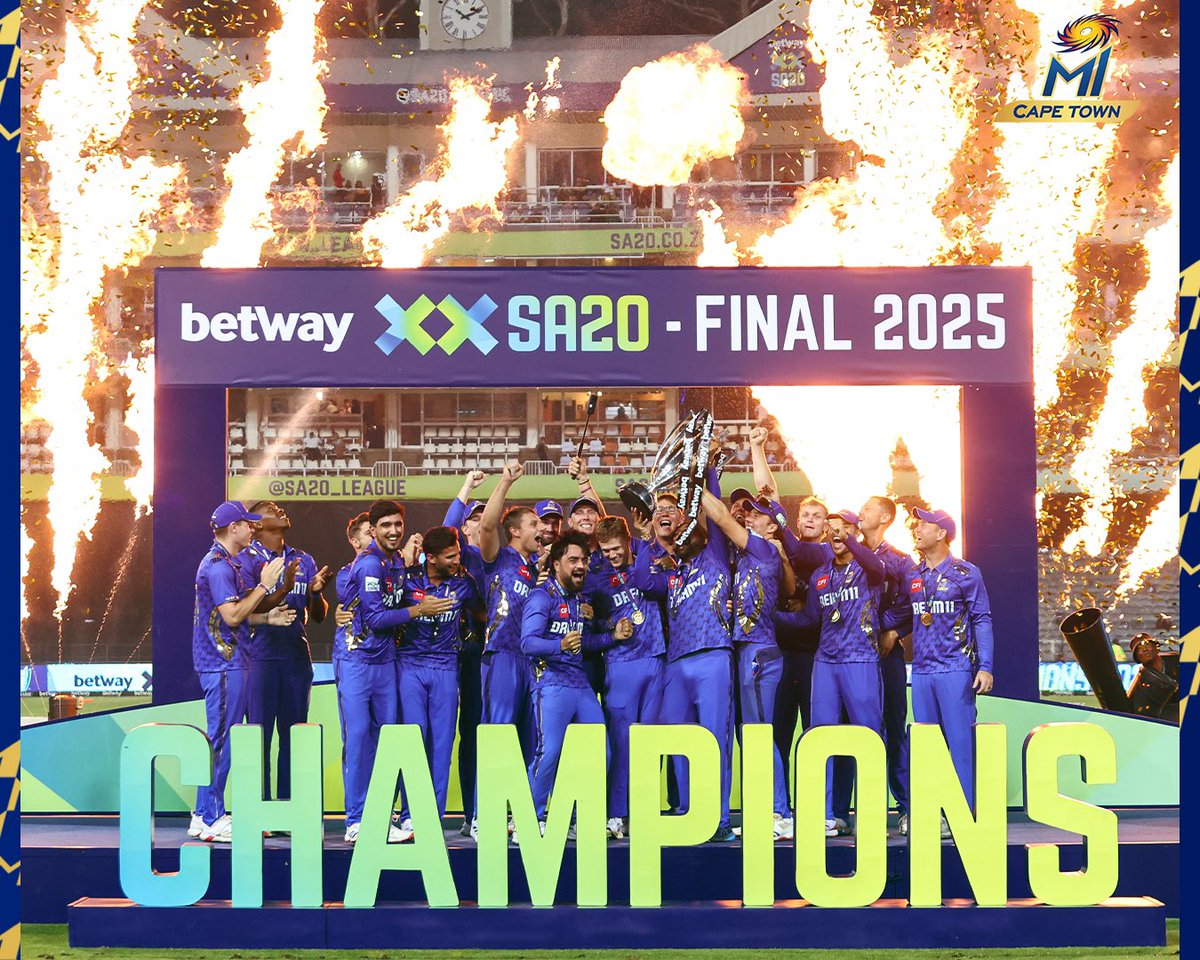 MICapeTown's tweet photo. Nothing can stop us, We All The Way 𝙐𝙋 💙

#MICapeTown #OneFamily #BetwaySA20Final https://t.co/zowrVK5beU