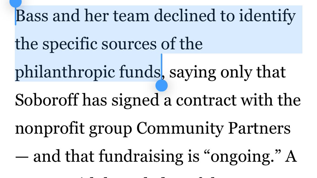 PplsCityCouncil's tweet image. These grifters are taking advantage of a crisis in LA. @MayorOfLA appointed “recovery czar” Steve Soboroff will be paid $500k over 3 months with funding coming from “charitable groups.”

Which charitable group? “Community Partners” a non-profit connected to Annenberg Foundation!