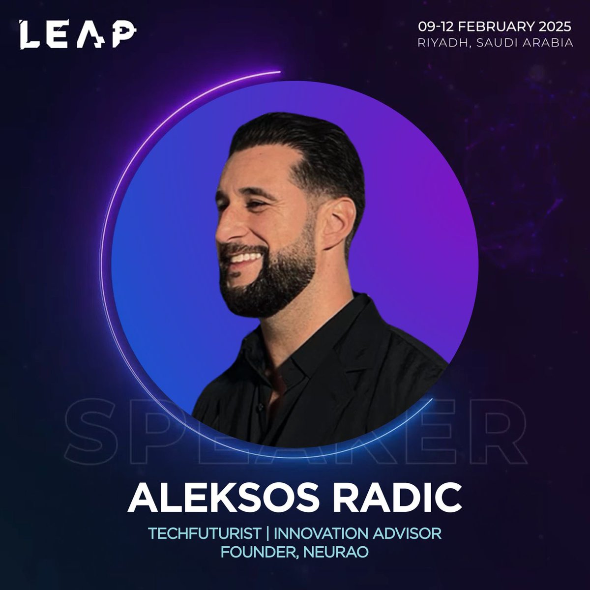 Thrilled to showcase my GameTech venture, <a href="/Neurao_ai/">NEURAO</a> at <a href="/LEAPandInnovate/">LEAP</a> 2025 in Saudi Arabia-one of the leading technology and innovation events around the globe 🌎

Visit us for a neurosensory gameplay experience at the TechArena and Orbital Gaming Track stages 🧠✨