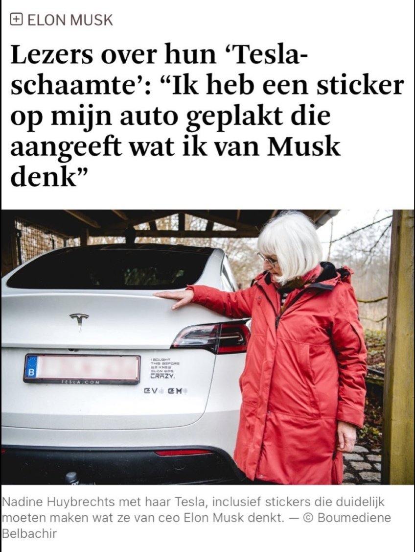 Amai Nadine, daar gaat die schobbejak van een Musk niet van terug hebben!