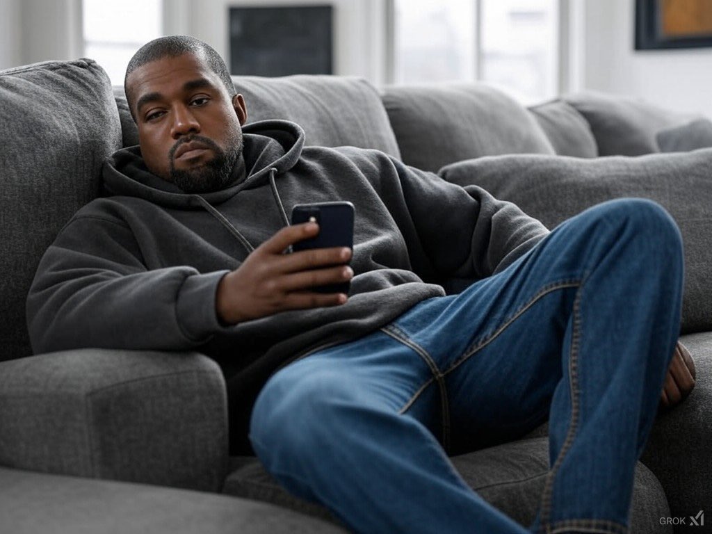 ThatIsAnAndroid's tweet image. This is how am picturing Kanye as he’s posting all these manic tweets
