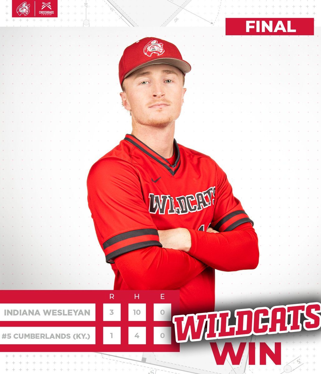 🚨UPSET ALERT🚨

IWU takes down #5 Cumberlands (Ky.)!

Quinn Willard: 2-3, 2 runs
Darien Pugh: 2-3, 2 RBIs
Brock Buckley: 5 IP, 7ks, 1 hit, 1BB, 0 runs

<a href="/IWUWildcats/">Indiana Wesleyan University Wildcats</a> // <a href="/NAIABall/">NAIA Ball</a>