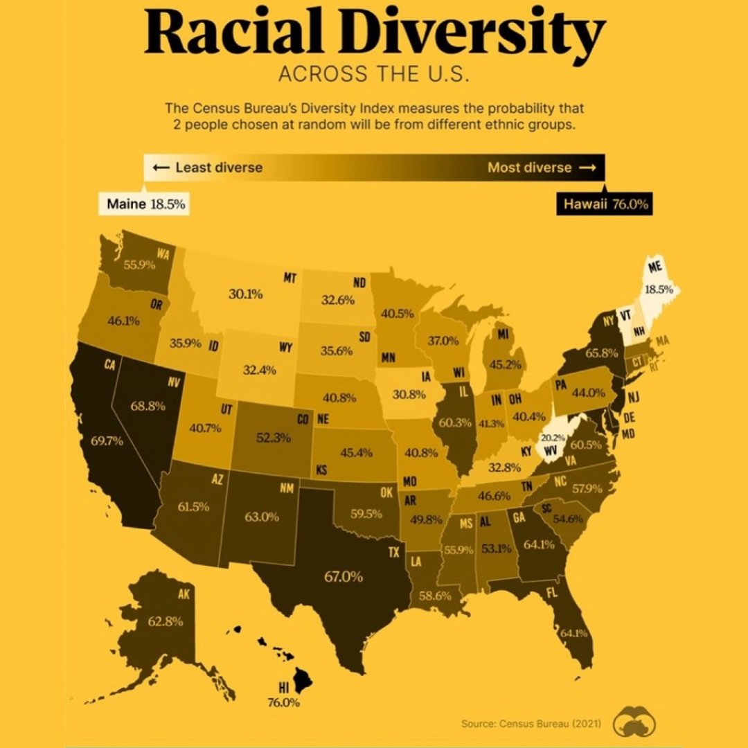 AddictMap's tweet image. Racial Diversity Across the US 

Source: ift.tt/qkMauEJ
#maps