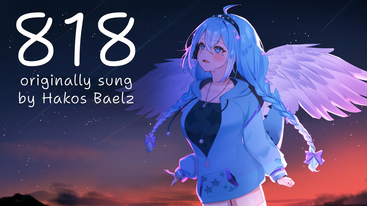 skiddosaur's tweet photo. ⭐NEW SKIDDOSAURUS REX COVER⭐
"818" - Originally Sung by Hakos Baelz 
This was so fun to sing, and while I don't feel like I did it justice, I really hope you like it! 
Song Link: https://t.co/dasNloXfJy
#BaelzBrush #BaeBeatz #HakosBaelz https://t.co/zYJDPBQvJ8