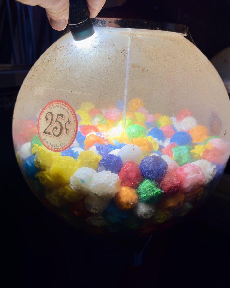 Somewhere in a Midwest #abandoned mall sits a forgotten gum-ball machine. Look closely.  Who wants one?