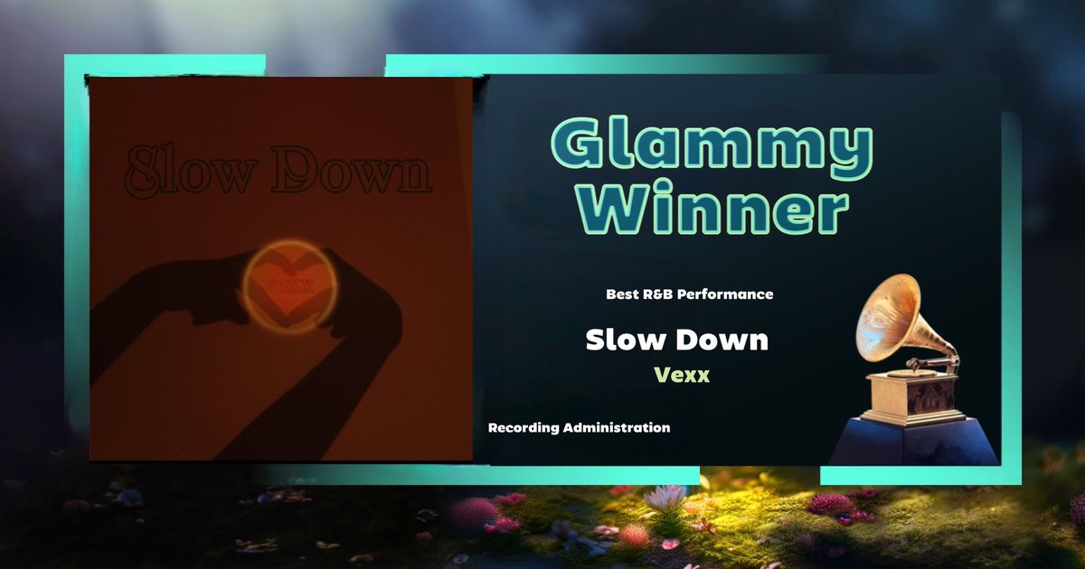 RECORDING AD MINISTRATION/GLAMMYs (@glammysawards) on Twitter photo Congratulations Best R&B Performance winner <a href="/Vexxgta/">VeXXโค๏ธโ๐ฅ</a> Slow Down๐
#57thGlammys Congratulations Best R&B Performance winner <a href="/Vexxgta/">VeXXโค๏ธโ๐ฅ</a> Slow Down๐
#57thGlammys
