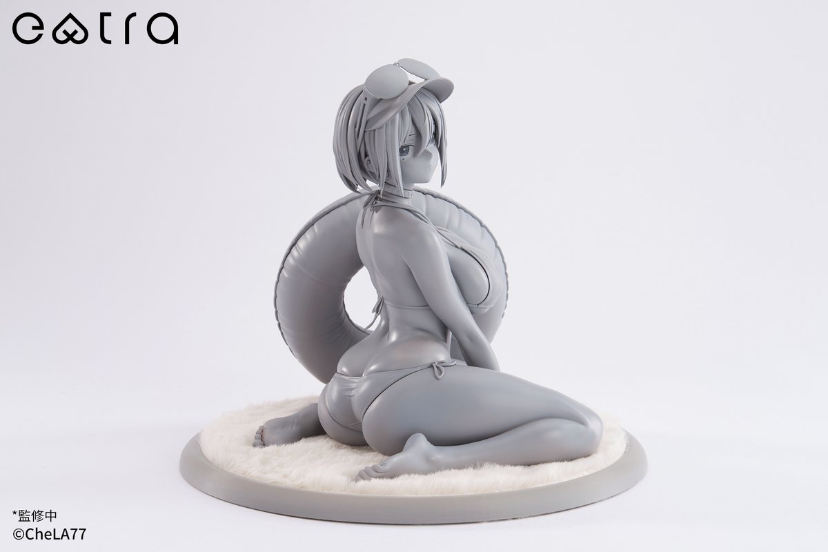 elegant_info_'s tweet photo. 【#ワンダーフェスティバル2025[冬]展示情報】

商品化決定

お手頃価格な新シリーズ「EXTRA」にて人気イラストレーターCheLA77先生(@CheLA_777)が描くオリジナルキャラクター「#不良警察」が水着��姿でフィギュア化決定！
開催中のワンフェス2025冬APEX-TOYSブース（8-19-01）にて原型を展示中です！

是非会場にお越しになってご覧ください！

#CheLA77
#WF2025W