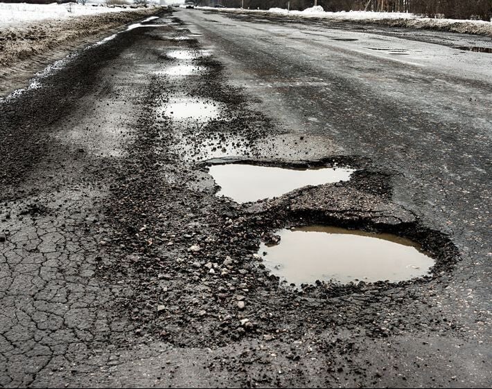 Our roads look like this so Morocco can have pottery classes.