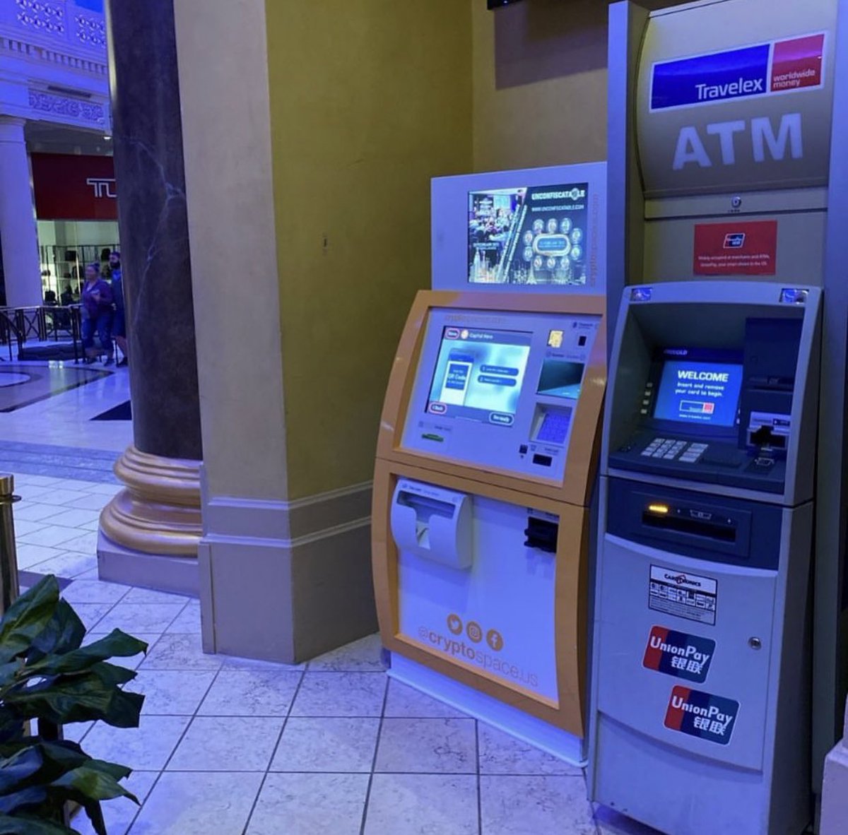 Thanks #vaultlogic for the #unconfiscatable love with this #bt ATM  Las Vegas! Buy some #Bitcoin with your casino profits.
