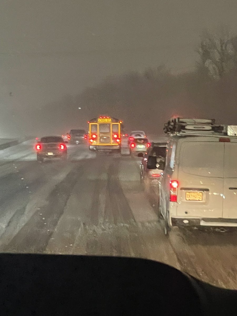 An hour and a half after leaving N1G2 Sectional Meet &amp; we’re not halfway home yet.  Poor decision by <a href="/NJSIAA/">NJSIAA</a> for not rescheduling the meet.  #njsiaa #njmilesplit