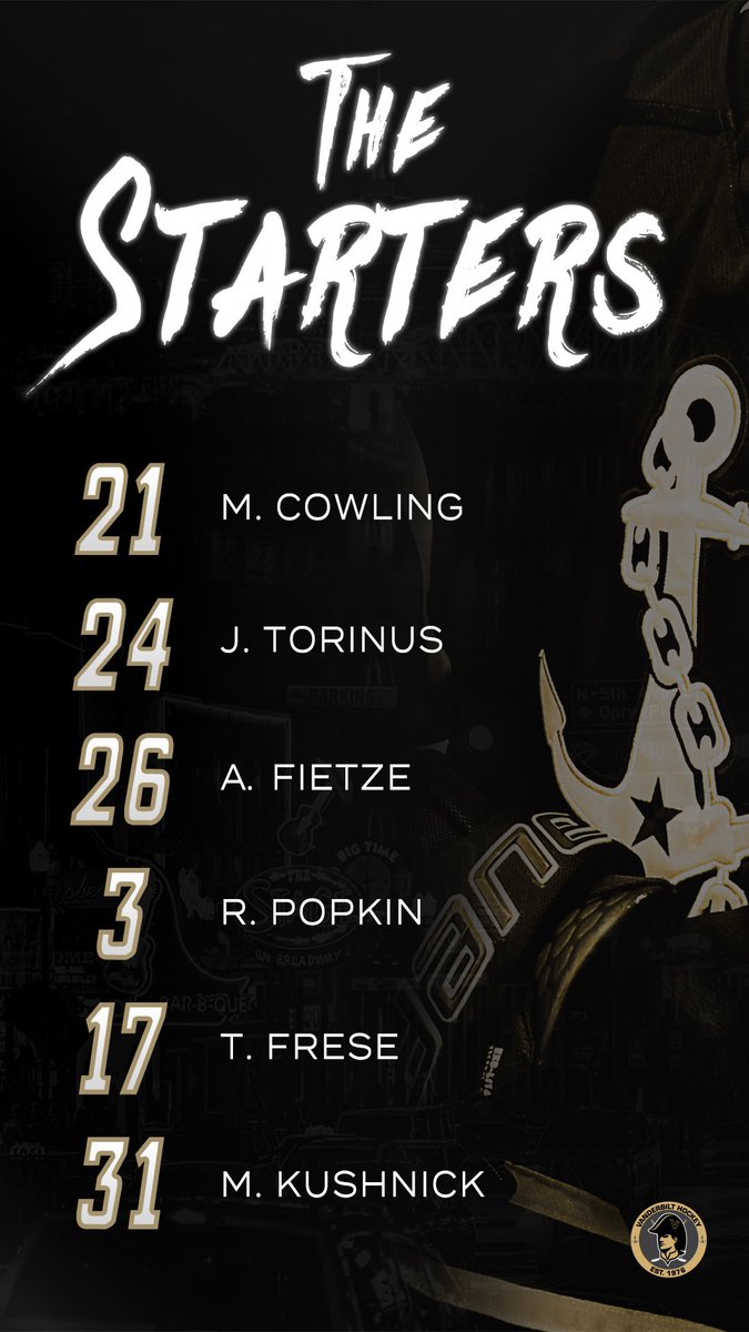 Last set of starters at home

#AnchorDown