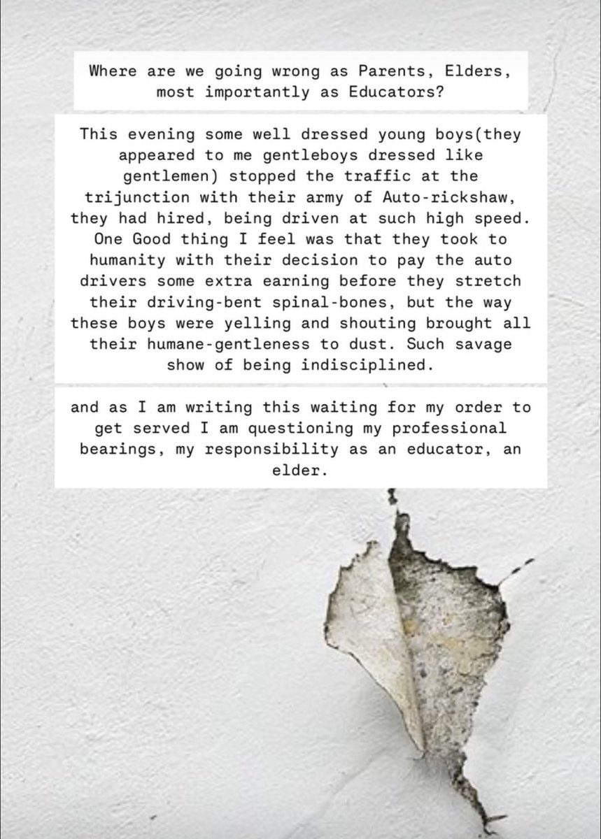 Yesterday evening’s encounter —> needed to vent my frustration —> Instagram story become my vent’s last resort —> and as I give it a glance I still am questioning.