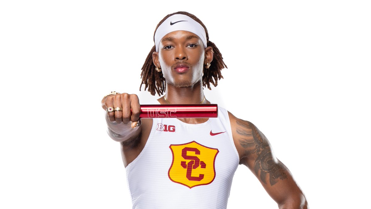 USC_Track_Field's tweet photo. 🥇 𝐌 𝟒𝐱𝟒𝟎𝟎 𝐑𝐄𝐋𝐀𝐘 🥇

@FromStFarm_, @jones400m, @JohnnyBrackins_ and @JohnnieBlockbu1 won it in 3:03.57, which ranks 4th in USC history https://t.co/CEZBtvUAtg