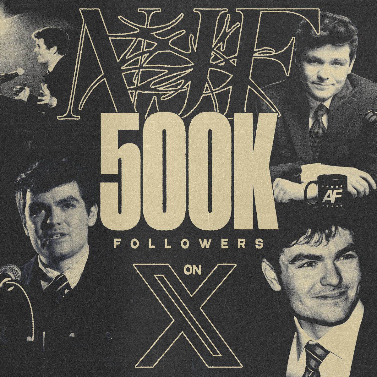 FuentesUpdates's tweet photo. Congrats @NickJFuentes on hitting 500,000 followers! 🎉 https://t.co/FJstKEBOIj