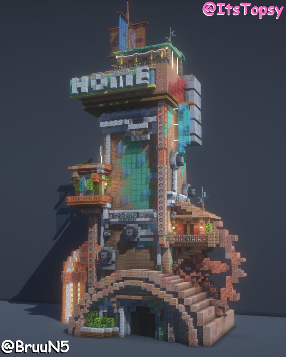 Home Tower⚙️✨ Build With <a href="/Topsy_l/">ItsTopsy #HomeSMP</a>  for an opcoming solarpunk build 🔥
gonna be build on the @homesmpUPDATES server
--------
Like ❤️
Comment 💬
Share 📨

Shaders: BSL
--------
#Minecraftbuilds #Minecraft建築 #Minecraft #minecraftart