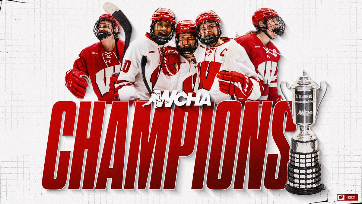 THE BADGERS ARE 2025 WCHA REGULAR SEASON CHAMPS 🏆🎉