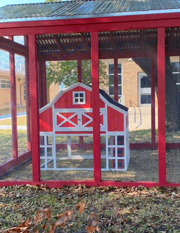 Give it up for one of <a href="/nherisd/">Northwood Hills Elementary</a>’s 3rd grade dads, Anthony Guajardo for putting together the school’s new chicken coop. Our hens, Ruby and Lilly are closer to coming home. “Egg-citing” times ahead! <a href="/Jenni1002Smith/">Jennifer Smith</a> <a href="/nheptafalcons/">Northwood Hills Elementary PTA</a> #RISDBeTheOne #goodvibesatNHE
