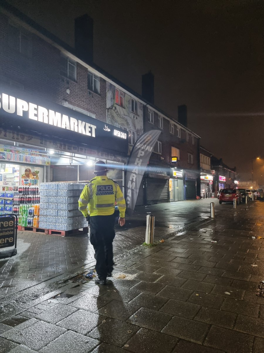 Officers have patrolled around Lea Village tonight to make sure our communities are safe and engaged with local businesses. #communityengagement