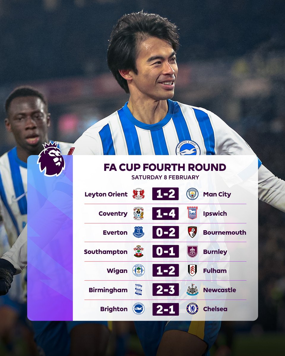 i_ah07's tweet image. 🚨نتائج كأس الإتحاد الإنجليزي🚨
#FACupFourthRound