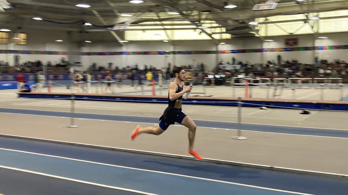 Boys 4x200 team of Zach, Chase, Davis, and Jack run 1:37.44 and qualify for States! #MedwayTrack