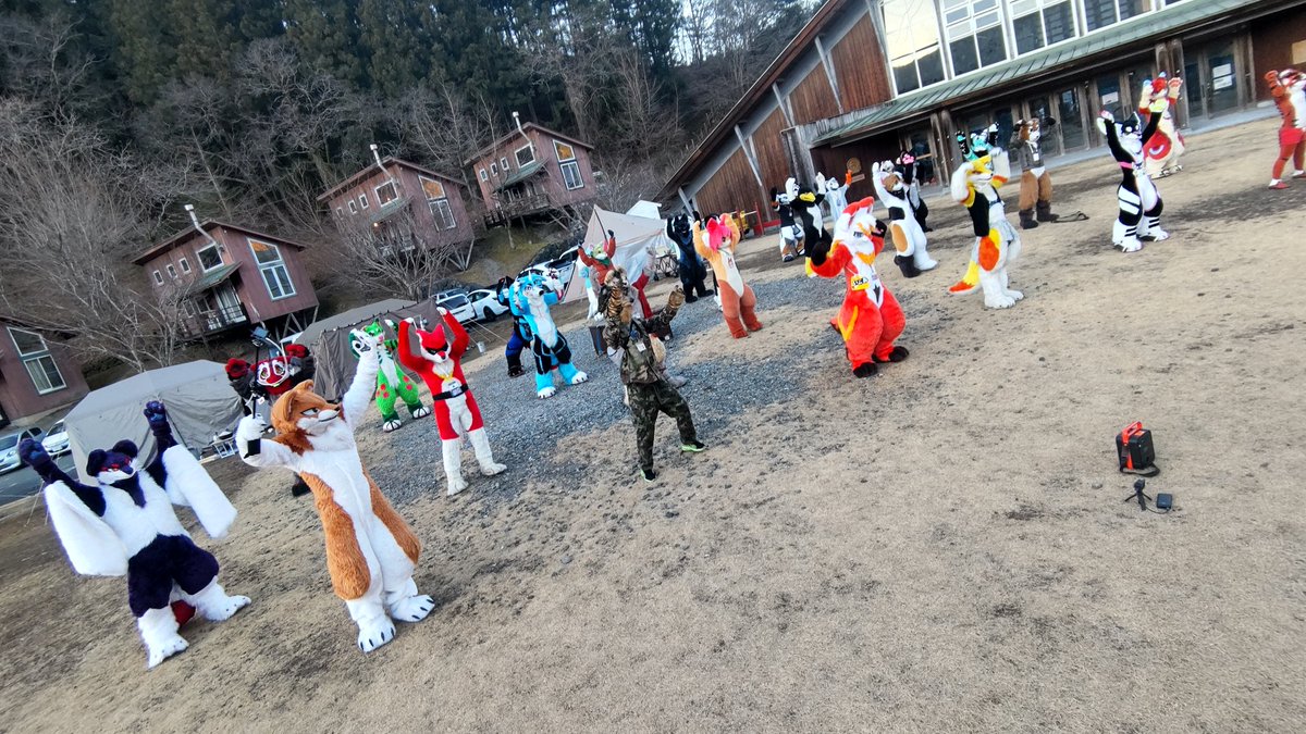 音声ぶっつぶつに切れたけどラジオ体操してました！