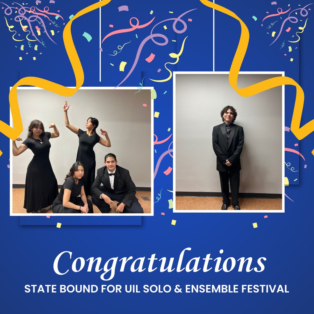 Congratulations to JP, Elianna, Ariana, Esmerelda and Miguel on receiving 1st divisions today! They punched their ticket to the State Solo &amp; Ensemble Festival in May! #SEHSTheBest #ThisIsOurJourney