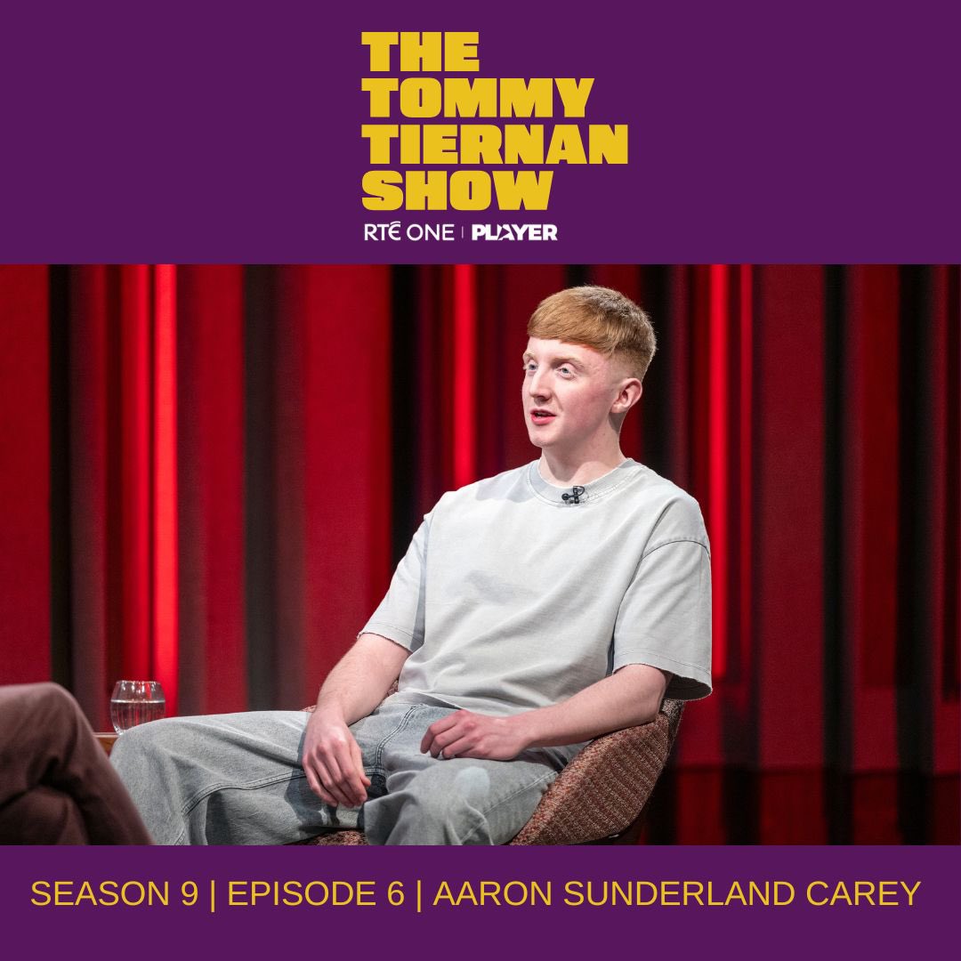 📺 Tommy's second guest tonight is socially engaged artist Aaron Sunderland Carey.  Watch live now on <a href="/RTEOne/">RTÉ One</a> or stream on <a href="/RTEplayer/">RTÉ Player</a>: rte.ie/player/onnow
#TommyTiernanShow
