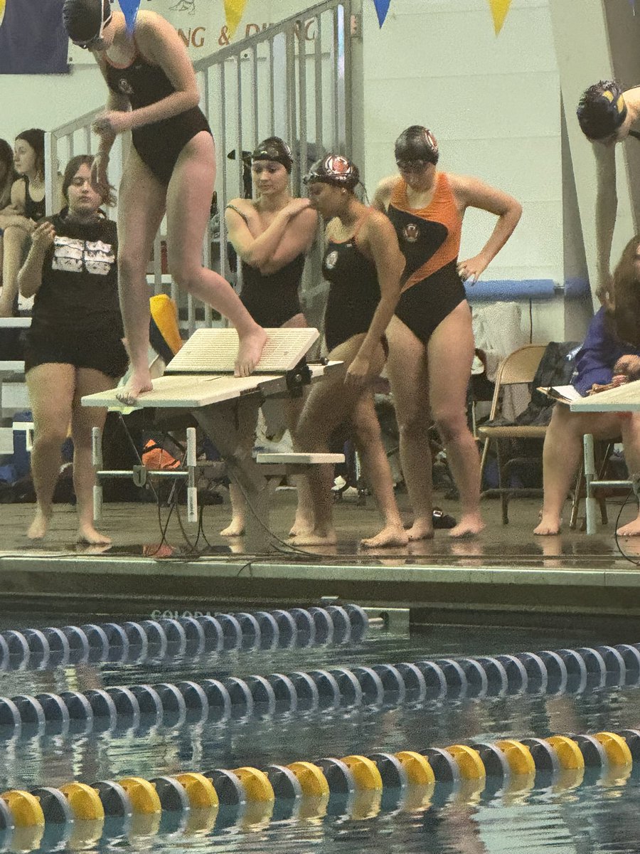 Varsity Finals, Lady Tigers cut time off their state consideration time in finals! Way to finish the season for the 200 Free Relay!