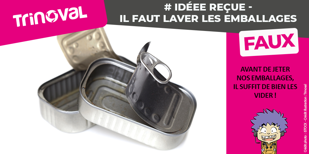 [#informer - #emballages]
Les emballages (boîtes de conserve, briques alimentaires, bouteilles, ...) doivent être bien vidés avant d'être jetés dans le bac jaune. ✅
Inutile de gaspiller de l'eau qu'il faudra ensuite traiter !
#emballages #tri #vide #eau #gaspillage