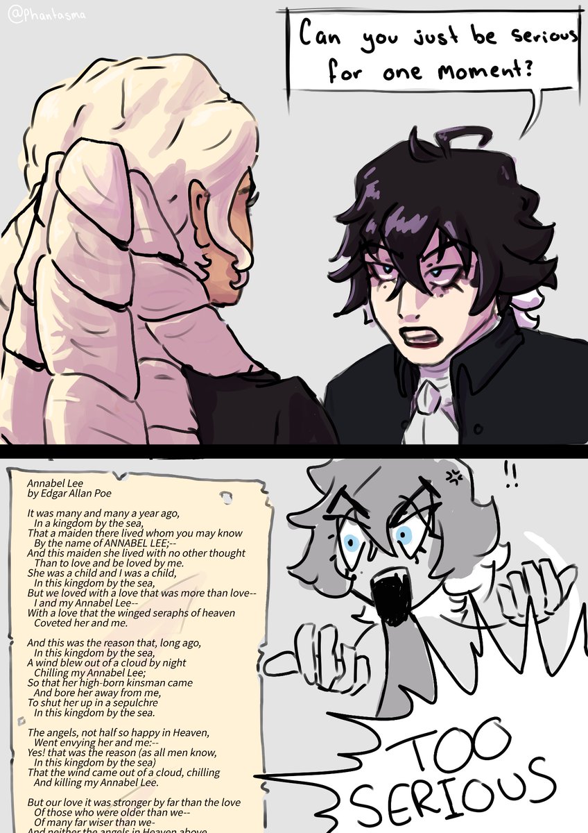 phantasma492's tweet photo. #Nevermorewebtoon 
NEVERMORE RETURN WE ARE SO BACKK https://t.co/v0oAycwPD5