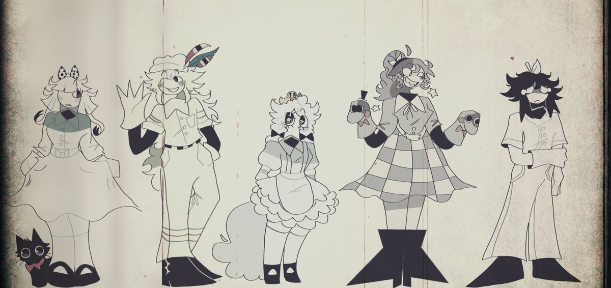 Nobody_silly's tweet photo. #FPE #Fpe1950sAu #fpeAU  Chat i Cook new au just 2 more templates (5/7) https://t.co/R66otGeV9E