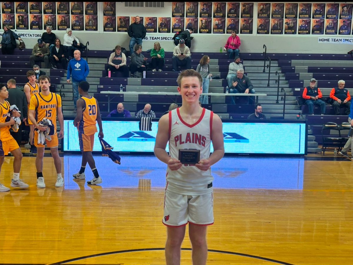 wcusd15sports's tweet photo. Congratulations to Owen Johnson from @plainssports 
on being named the AAA Player of the Game for Game Six of the 2025 @sangamoconf/@IlliniPrairie
Boys Shootout https://t.co/9S2jvx2KAr