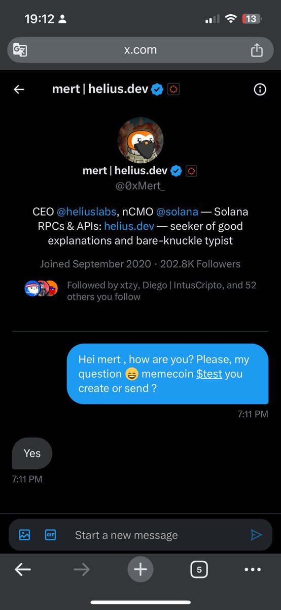 guvsreis's tweet photo. @thelordpeep @mert he replied, share!! https://t.co/KYWZZxiPDC