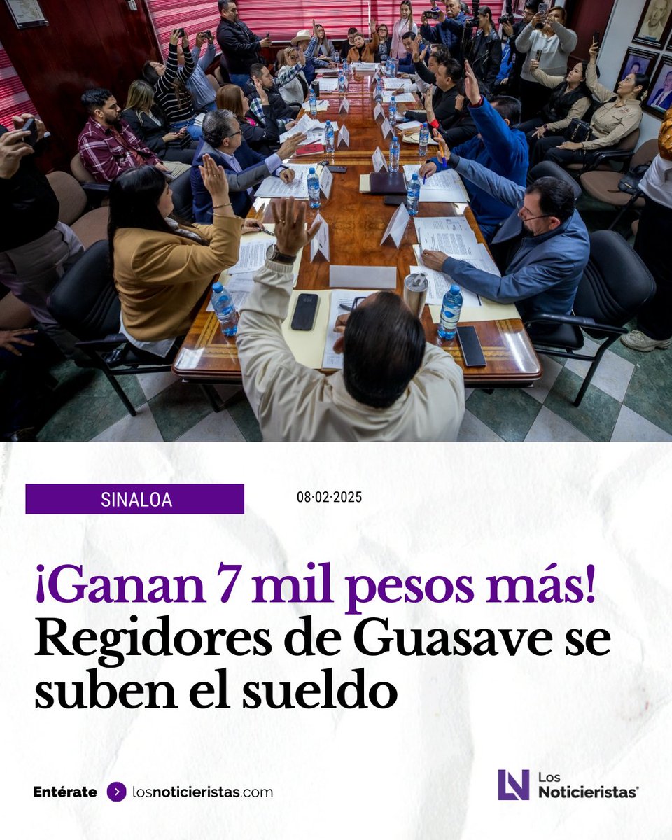 🟣Al subirse el sueldo este 2025 los regidores de Guasave ya ganan casi 70 mil al mes 💸, 49 de sueldo y 20 mil de gasolina ¿cómo la ve? 😱