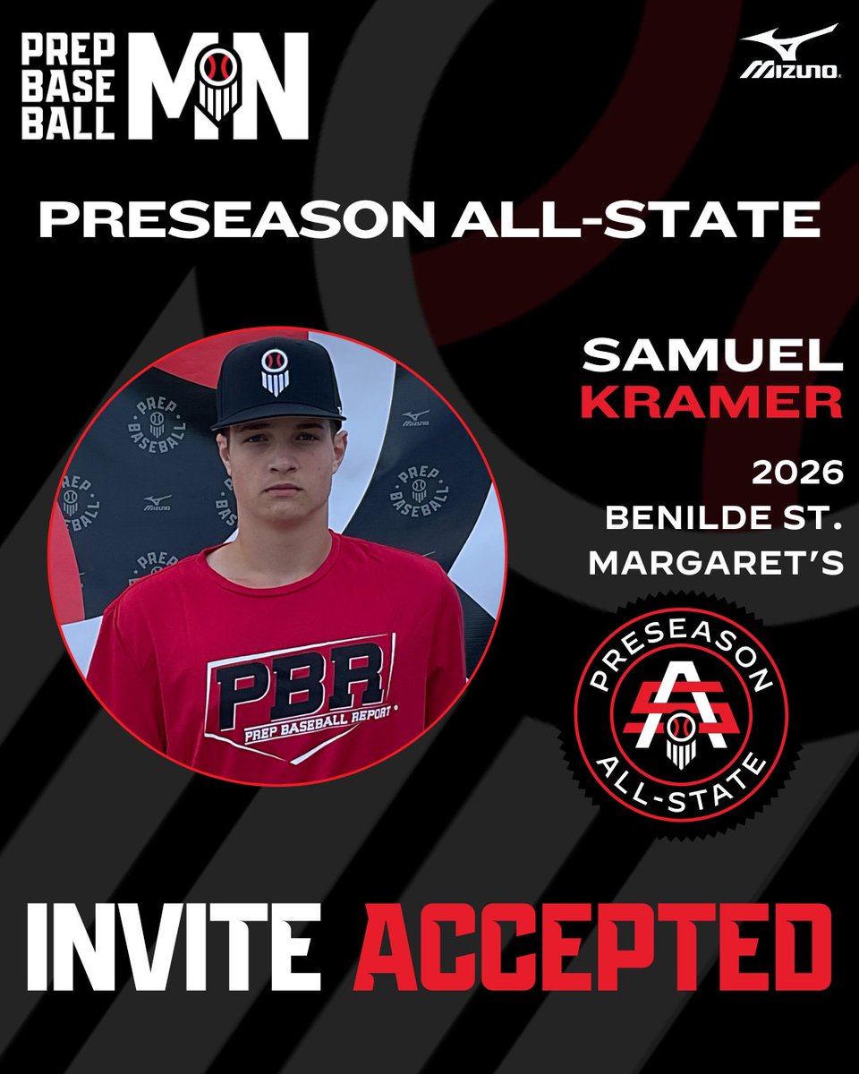 Prep Baseball Minnesota (@prepbaseballmn) on Twitter photo 𝟐𝟎𝟐𝟓 𝐏𝐑𝐄𝐒𝐄𝐀𝐒𝐎𝐍 𝐀𝐋𝐋-𝐒𝐓𝐀𝐓𝐄
𝘐𝘯𝘷𝘪𝘵𝘦𝘥 𝘈𝘤𝘤𝘦𝘱𝘵𝘦𝘥 ✅
Samuel Kramer | <a href="/kramer48/">Sam_Kramer48</a>
⚾ LHP/1B
🎓 2026
📚 <a href="/BSMBaseball/">BSM Baseball</a>
#MNPAS2025
👤 loom.ly/VcQQd8Q 𝟐𝟎𝟐𝟓 𝐏𝐑𝐄𝐒𝐄𝐀𝐒𝐎𝐍 𝐀𝐋𝐋-𝐒𝐓𝐀𝐓𝐄
𝘐𝘯𝘷𝘪𝘵𝘦𝘥 𝘈𝘤𝘤𝘦𝘱𝘵𝘦𝘥 ✅
Samuel Kramer | <a href="/kramer48/">Sam_Kramer48</a>
⚾ LHP/1B
🎓 2026
📚 <a href="/BSMBaseball/">BSM Baseball</a>
#MNPAS2025
👤 loom.ly/VcQQd8Q