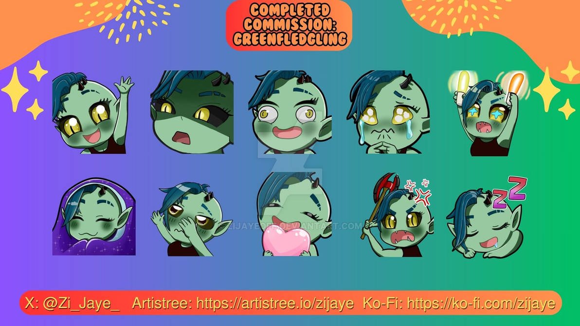 Zi_Jaye_'s tweet photo. My very 1st Commission EVER, completed for my friend @Green_Fledgling 

I learned a lot and I hope they serve you well! https://t.co/MJElxAxM6l