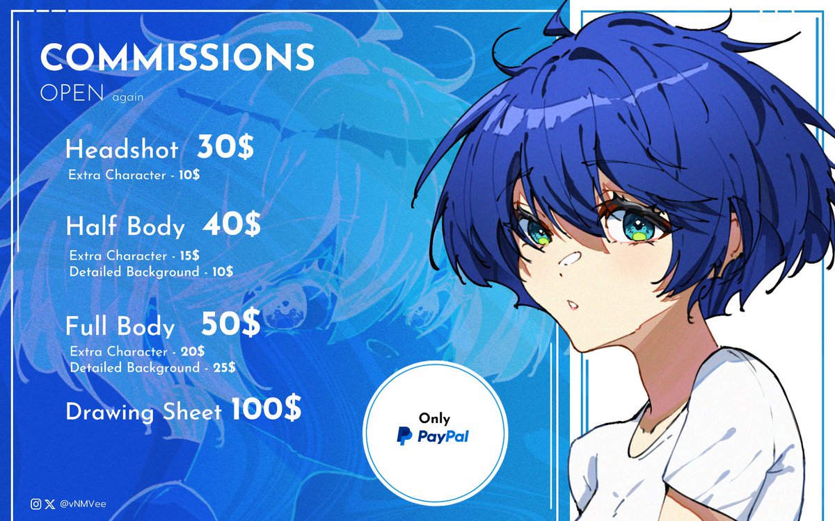 vNMVee_'s tweet photo. Hola~
Finalmente consegui PC nueva, asi que podemos volver a tomar la pala 🥸🤙

Cualquier duda que tengas mi MD esta disponible en cualquier momento ✉️

Desde ahorita muchisimas gracias 🙇‍♂️
#commissions #commissionsopen #illustration https://t.co/egFNK8LQWu