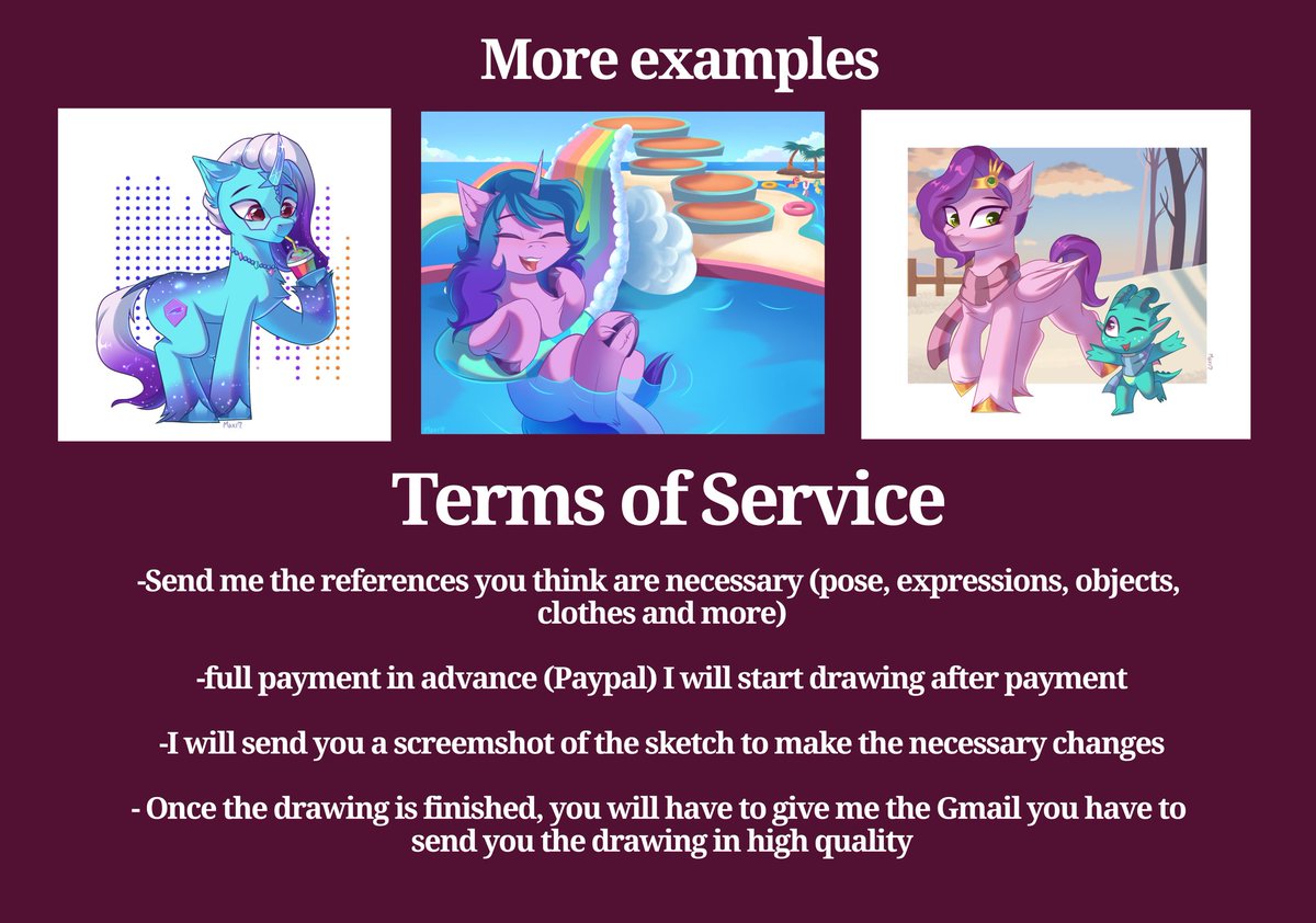 maxi_ponie's tweet image. ✨️OPEN COMMISSIONS ✨️
-Payments by invoice (paypal)
-I will accept any orders that I can
- DM if you are interested