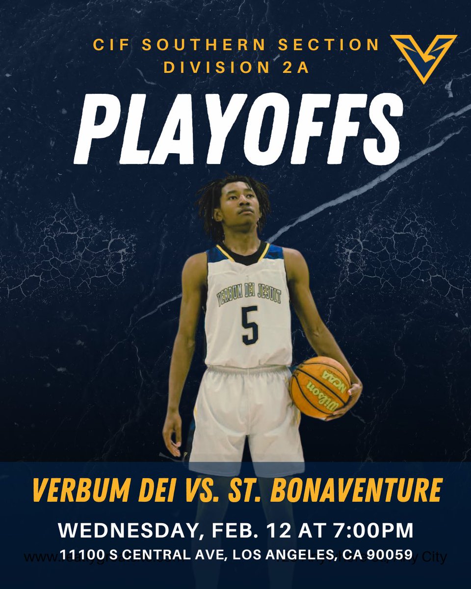 Verbum Dei Jesuit High School (@verbum_dei) on Twitter photo Playoff time. Hard work got us here—now it’s time to finish the job. Locked in. Focused. Ready <a href="/VerbBoysBball/">Verbum Dei Basketball</a>
Be there. Be loud. Let’s go, Eagles! #VerbumDei #EagleMentality #WorkHardPlayHardPrayHard Playoff time. Hard work got us here—now it’s time to finish the job. Locked in. Focused. Ready <a href="/VerbBoysBball/">Verbum Dei Basketball</a>
Be there. Be loud. Let’s go, Eagles! #VerbumDei #EagleMentality #WorkHardPlayHardPrayHard