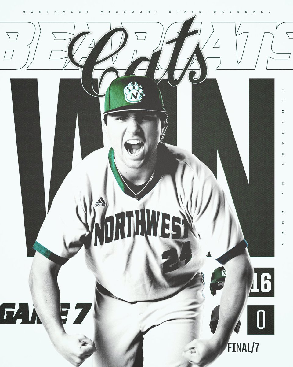 '𝙲𝙰𝚃𝚂 𝚆𝙸𝙽‼️

Junior right-hander Ben Haug delivers a four-hit shutout as the Bearcat offense explodes for 16 runs on 16 hits, dominating the Buccaneers 16-0 in game two of the doubleheader.

Series finale is set for tomorrow, Feb. 9 at noon. 

#OABAAB
