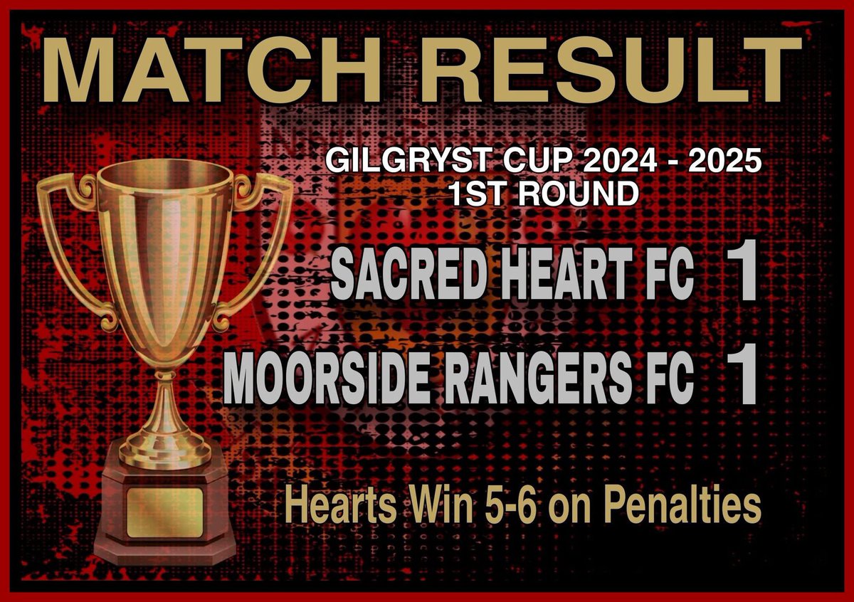 SacredHeartFC's tweet image. Today our 1st team traveled to @MoorsideRanger1 in the Gilgryst cup 1st round.
We conceded in the 92nd minute and the game went to pens. The lads held their nerve and won 6.7 on pens.
Good luck for the season to Moorside for the season.
#UPTHEHEARTS❤️