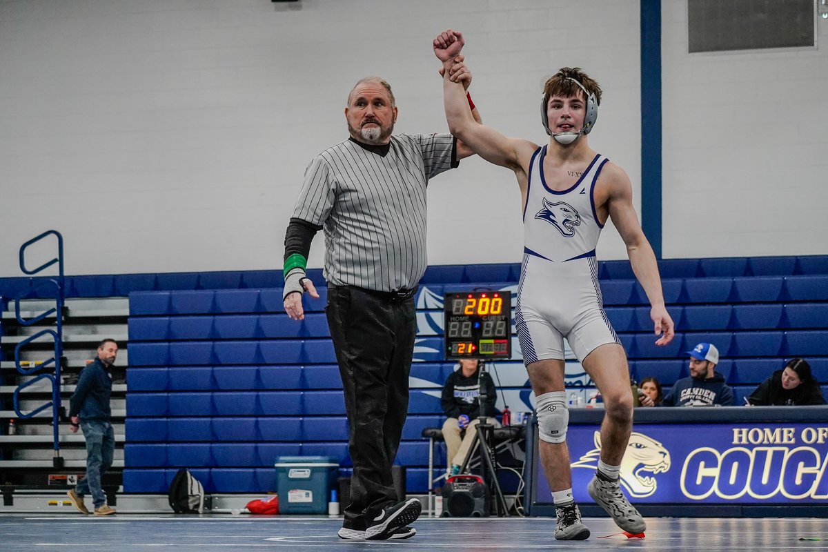 CamdenccCougars's tweet image. Camden CC Wrestling defeated Sussex 39-5 in the final match to win the GSAC Championship. 

#gsacchamps #njcaawrestling #camdencc